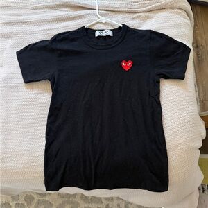 Comme des Garcons Black and Red Short Sleeve Tees